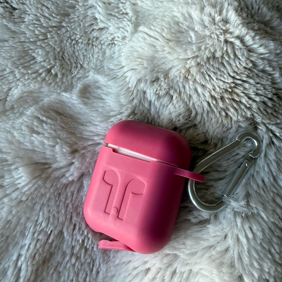 Pink AirPods Case with Clip